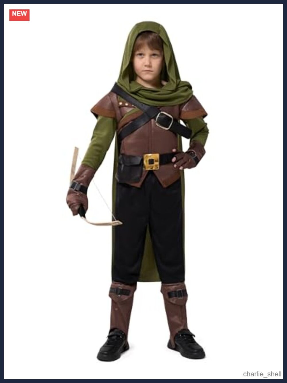 Boys Robin Hood Costume Set Medieval Renaissance Dress Up